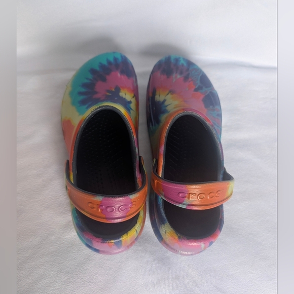 Tie-Dyed Crocs Unisex Men's 10 Or Women's 12 - Picture 12 of 13